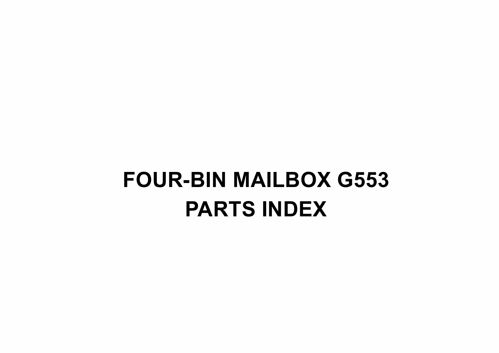 RICOH Options G553 FOUR-BIN-MAILBOX Parts Catalog PDF download-6 RICOH Options G553 FOUR-BIN-MAILBOX Parts Catalog PDF download-6